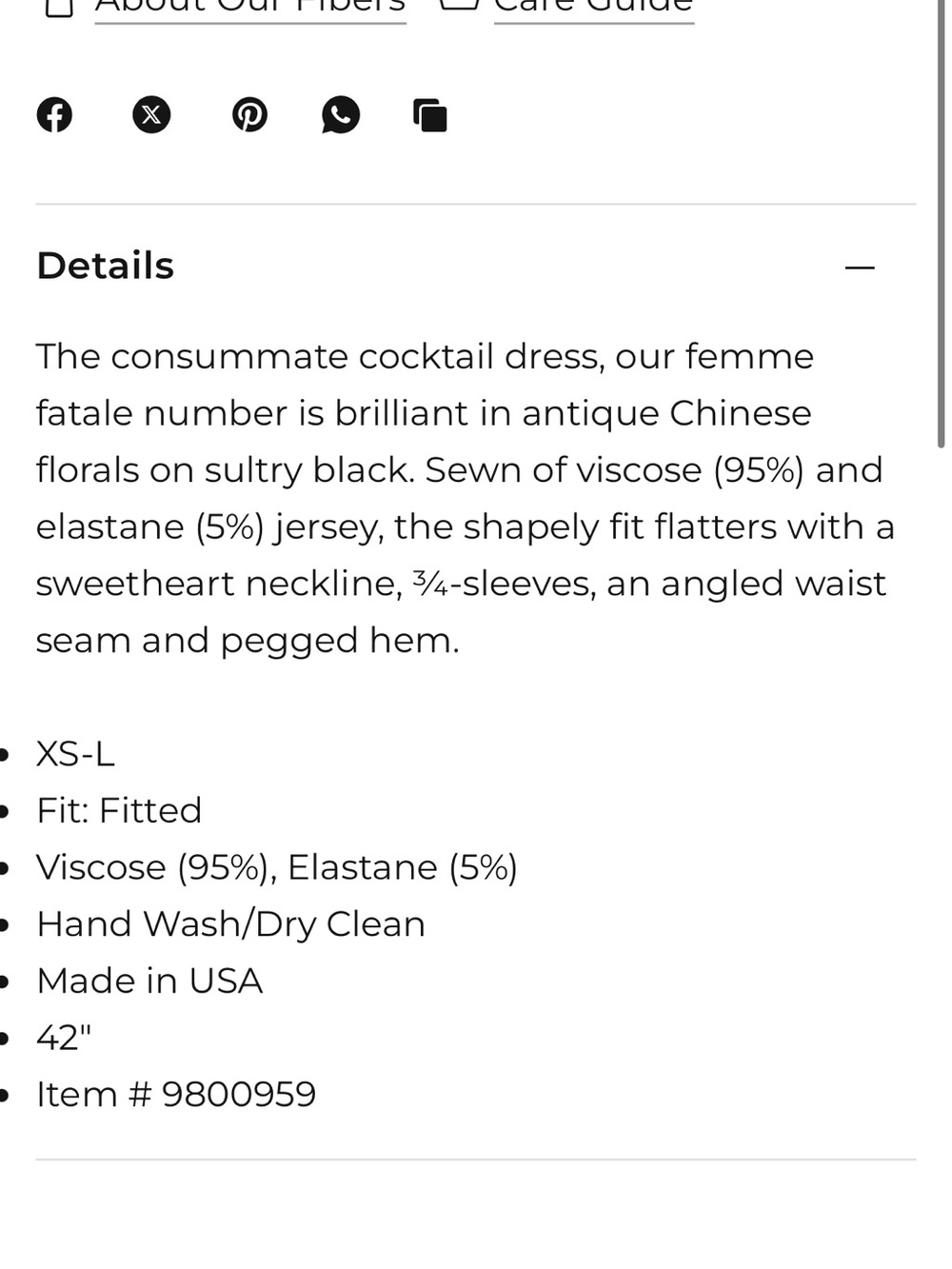 Peruvian Connection | Stella Floral Cocktail Dress, small - Picture 15 of 16